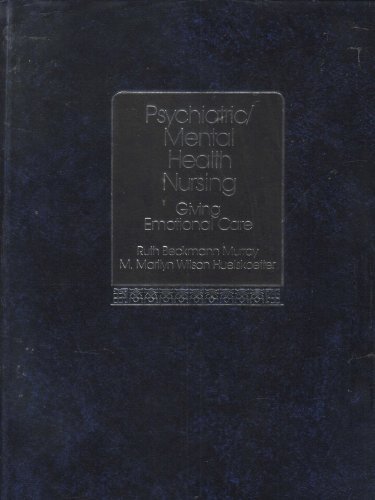 Book Psychiatric/Mental Health Nursing: Giving Emotional Care free