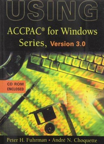 Book Computerized Accounting with ACCPAC Plus for Windows, Version 3.0 College Edition free