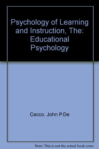 Book The psychology of learning and instruction: educational psychology free