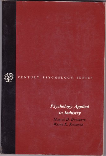 Book Psychology Applied to Industry free