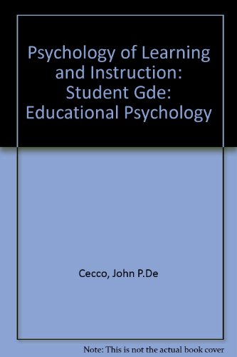 Book Psychology of Learning and Instruction free