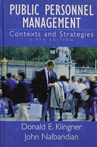 Book Public Personnel Management: Contexts And Strategies free
