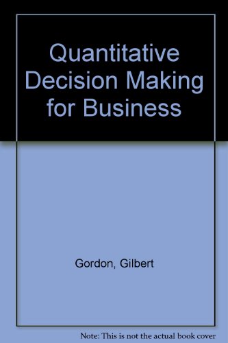 Book Quantitative Decision Making Business*** free