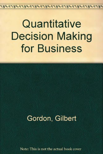 Book Quantitative Decision Making for Business free