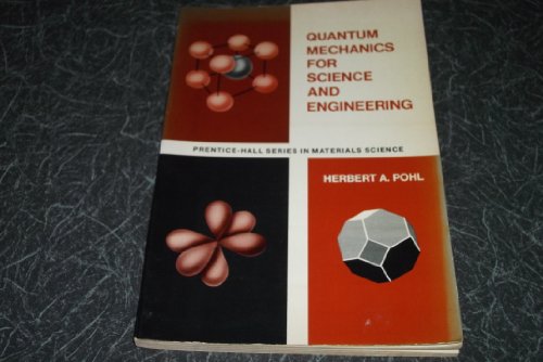Book Quantum Mechanics for Science and Engineering free