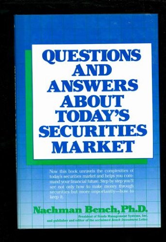 Book Questions And Answers About Today's Securities Market free