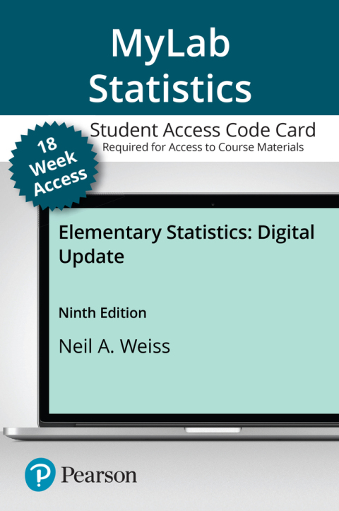 Book MyLab Statistics with Pearson eText  -- 18 Week Access -- for Elementary Statistics, MyLab Update free