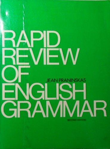 Book Rapid Review of English Grammar: A Text for Students of English As a Second Language free