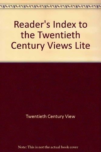 Book Reader's Index to the Twentieth Century Views Literary Criticism series free