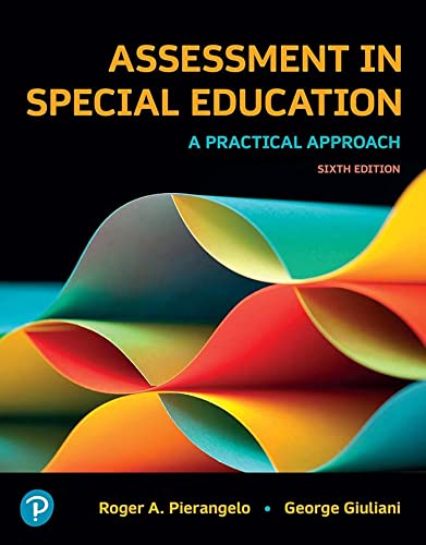 Book Assessment in Special Education: A Practical Approach (2-downloads) free