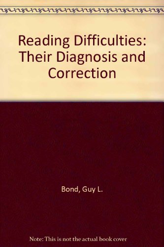 Book Reading Difficulties--their Diagnosis And Correction free