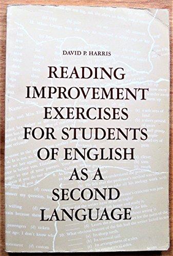 Book Reading Improvement Exercises for Students of English As a Second Language free