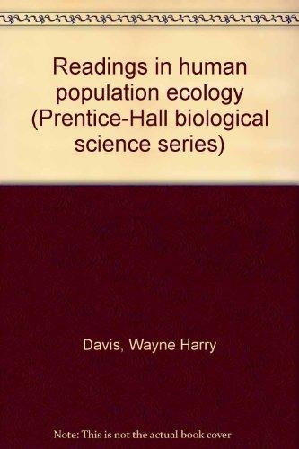 Book Readings In Human Population Ecology (prentice-hall Biological Science Series) free