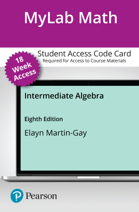 Book MyLab Math with Pearson eText -- 18-Week Access Card -- for Intermediate Algebra free