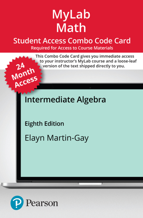Book Intermediate Algebra -- MyLab Math with Pearson eText + Print Combo Access Code free