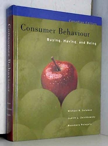 Book Consumer Behaviour: Buying, Having, and Being, Canadian Edition free