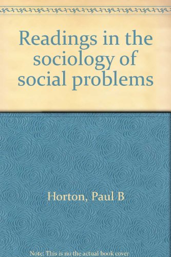 Book Readings In The Sociology Of Social Problems free