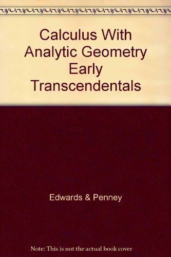 Book Calculus With Analytic Geometry Early Transcendentals free