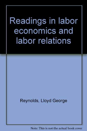 Book Readings in labor economics and labor relations free