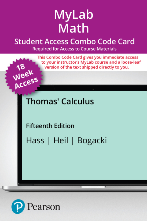 Book Thomas' Calculus -- MyLab Math with Pearson eText + Print Combo Access Code free