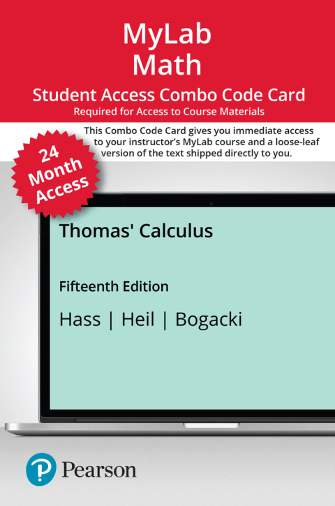 Book Thomas' Calculus -- MyLab Math with Pearson eText + Print Combo Access Code free