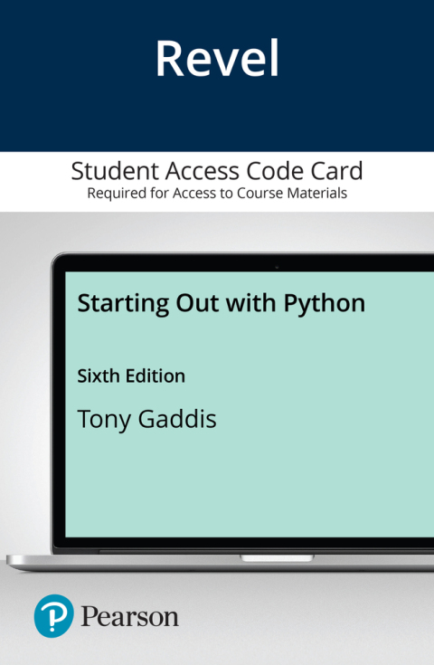 Book Revel for Starting Out With Python free