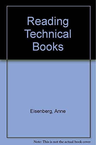 Book Reading Technical Books: How To Get The Most Out Of Your Readings In General Physics And Chemistry, Automotive, Electrical, And Mechanical Technology, ... Courses, Engineering Technology Courses free