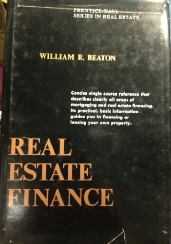 Book Real estate finance (Prentice-Hall series in real estate) free