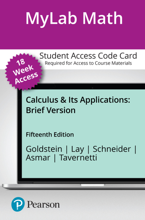 Book MyLab Math with Pearson eText -- 18-Week Access Card -- for Brief Calculus & Its Applications free