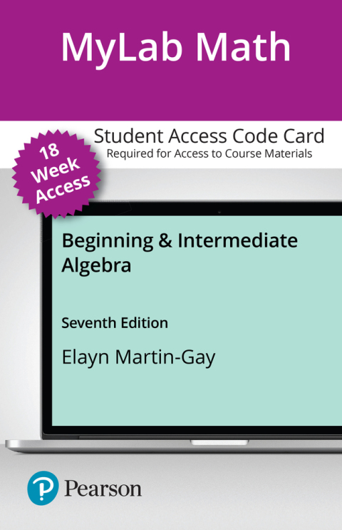 Book MyLab Math with Pearson eText -- 18-Week Access Card -- for Beginning & Intermediate Algebra free