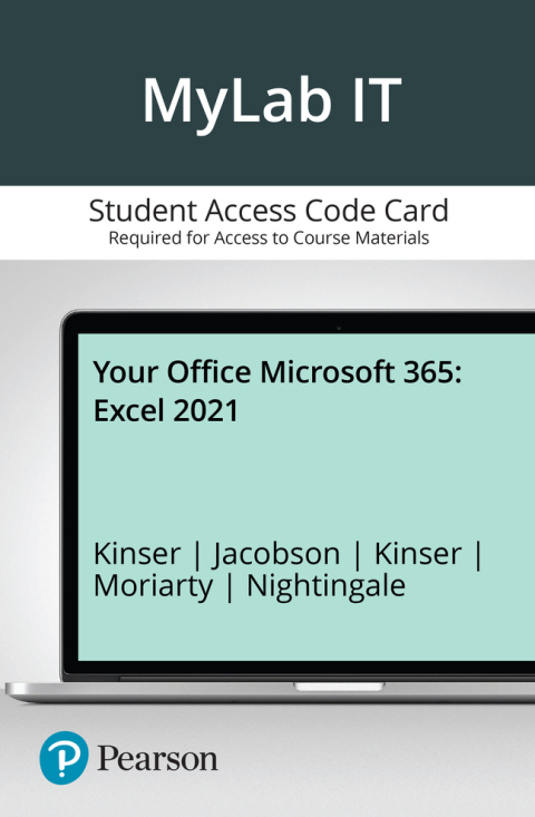 Book MyLab IT with Pearson eText -- Access Card -- for Your Office Microsoft 365: Excel 2021 free