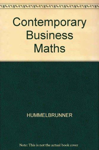 Book Contemporary Business Maths free