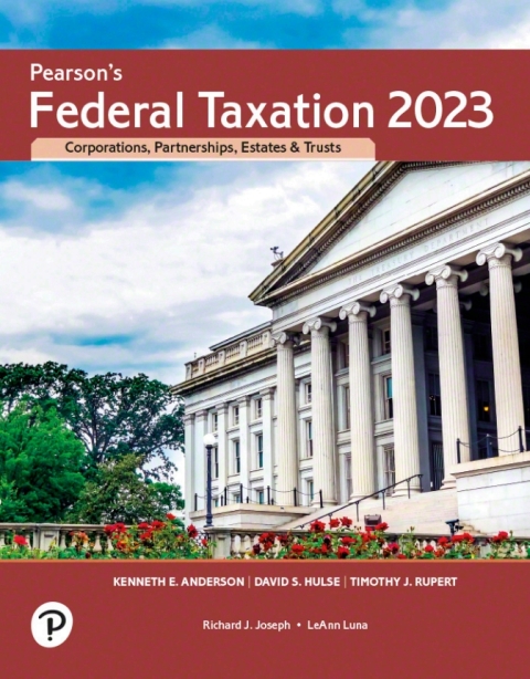 Book Pearson's Federal Taxation 2023 Corporations, Partnerships, Estates, & Trusts free