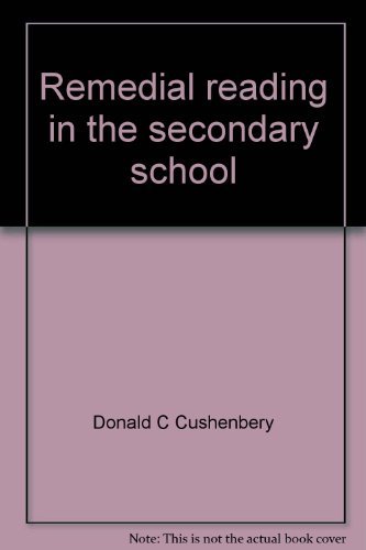 Book Remedial reading in the secondary school free