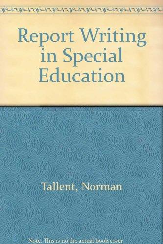 Book Report Writing in Special Education free