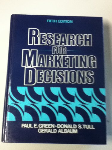Book Research for Marketing Decisions (The Prentice Hall series in marketing) free