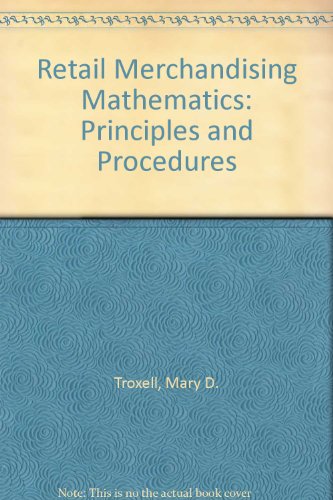 Book Retail Merchandising Mathematics: Principles and Procedures free