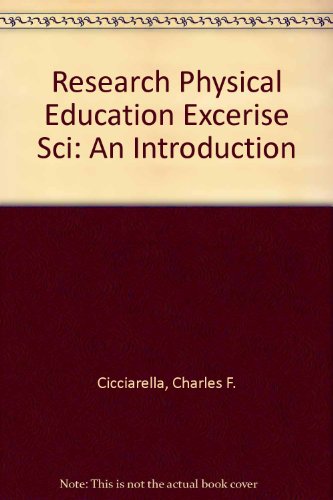 Book Research In Physical Education, Exercise Science, And Sport: An Introduction free