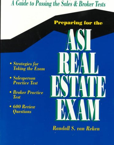 Book Preparing for the Asi Real Estate Exam: A Guide to Successful Test Taking free