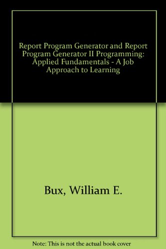 Book Rpg And Rpg Ii Programming, Applied Fundamentals: A Job Approach To Learning free