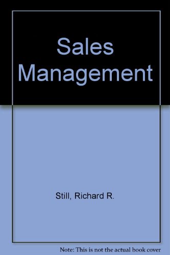 Book Sales Management;: Decisions, Policies, And Cases free