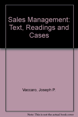 Book Sales Management: Text, Readings, and Cases free