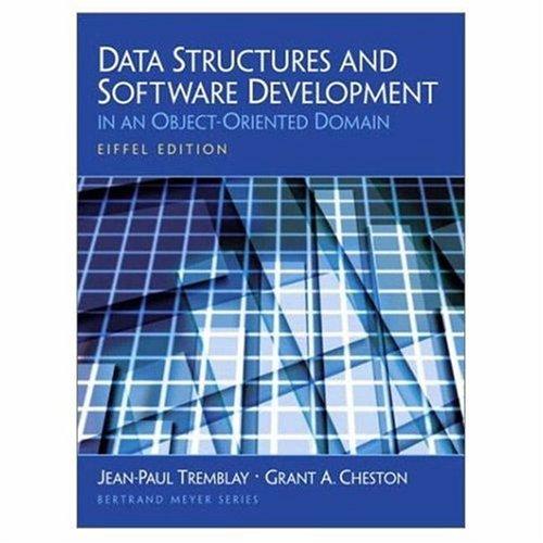 Book Data Structures And Software Development : In An Object-Oriented Domain free