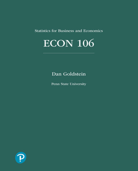 Book ECON 106: Statistics for Business and Economics for Penn State University free