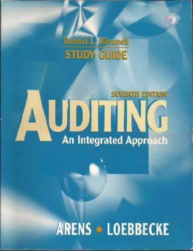 Book Auditing: An Integrated Approach (study Guide) free