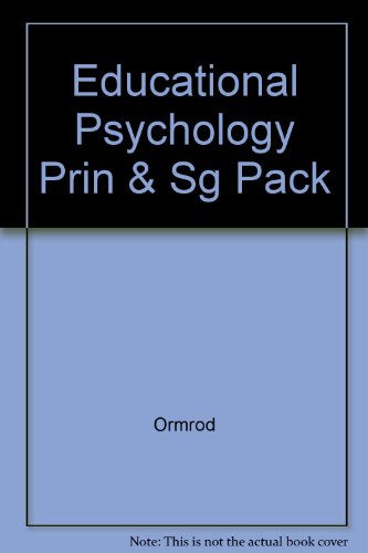Book Educational Psychology: Developing Learners : Student Study Guide To Accompany Educational Psychology free