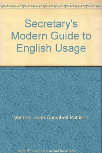 Book Secretary's Modern Guide to English Usage free