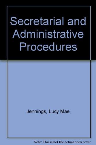 Book Secretarial And Administrative Procedures free