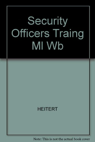 Book Security Officers Traing Ml Wb free