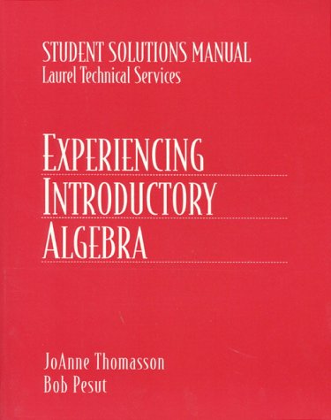 Book Experiencing Introductory Algebra free